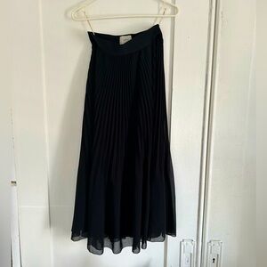 Wilfred Small Long skirt black sheer designer flowing centerpiece